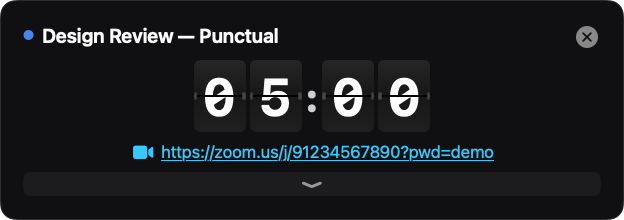 Punctual countdown box in Split-Flap style